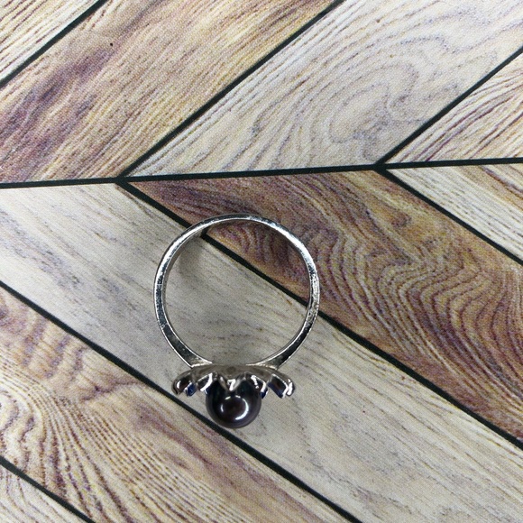 Vantel Pearls Sterling Silver Blooming Love Ring Size 8 - Picture 6 of 7